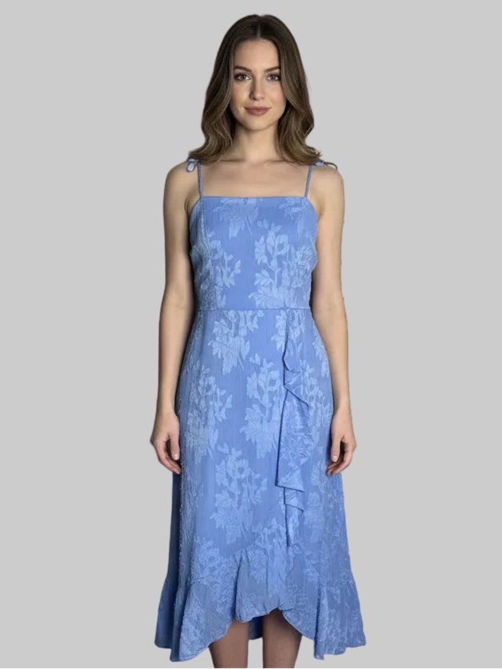 GAP Light Blue Floral Maxi Slip Dress
